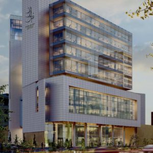 HVAC mechanical execution of Niavaran Center office-commercial building in Tehran including central cooling and heating system with modern mechanical piping network