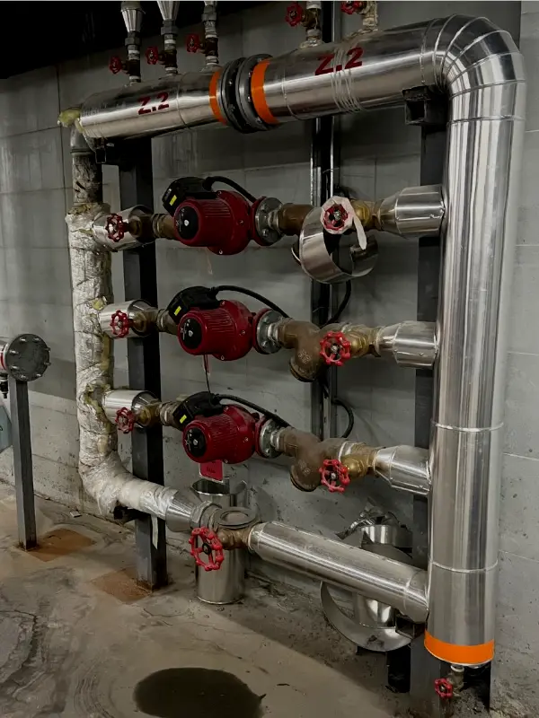 Mechanical room installation