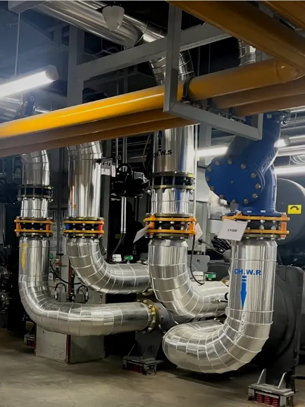 Mechanical room piping